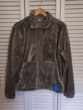 NWT Columbia Fire Side Full Zip III Jacket Coat Size Large L Olive
